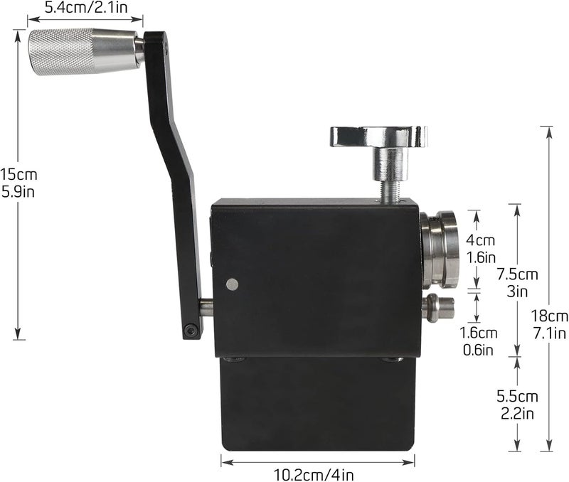 Dexepe Tube Pipe Tubing Beader Tool Bead Roller For 5/8" + Intake and Intercooler Piping For Aluminum Titanium Copper (Black) - Image 2